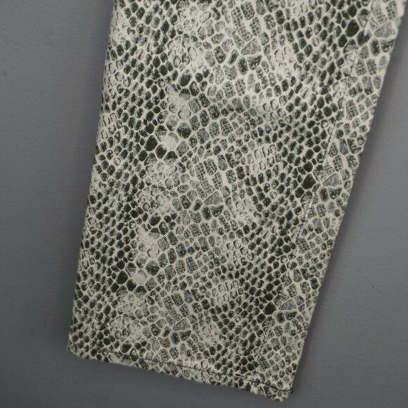 New AG Adriano Goldschmied The Mari High Rise Straight Snake Print Jeans size 28 - Picture 7 of 15